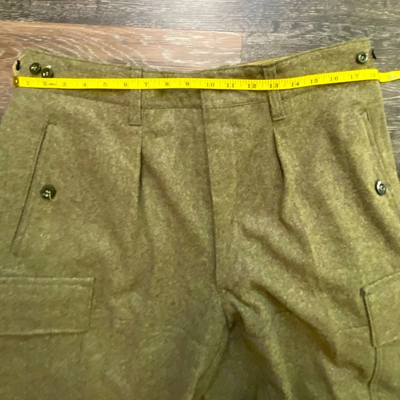 VTG SCHILLING OHG REICHARTSHAUSEN GERMAN MILITARY HEAVY WOOL CARGO PANTS - Picture 13 of 15